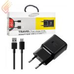 شارژر سامسونگ فست شارژ + کابل میکرو یو اس بی پک دار