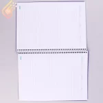 دفتر سیمی 50 برگ ساده رنگی پویا کد 1396