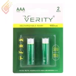 باتری نیم قلمی شارژی وریتی مدل Verity Rechargeable Ni-MH HR03 AAA 900mAh