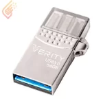 فلش مموری ۶۴ گیگ وریتی مدل Verity O511 Dual Drive OTG Type-C USB3