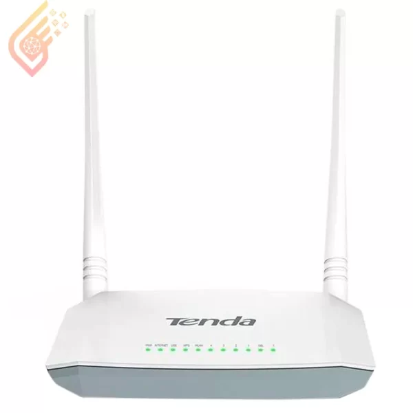 مودم روتر ۲ آنتن تندا مدل Tenda D301 V2 ADSL2+ N300
