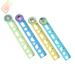 خط کش شابلون دار ژله ای یونیک Unik 20cm
