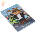 دفتر سیمی 60 برگ طرح تدی پسرانه نهال آلما کد 7688