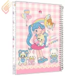 دفتر سیمی 60 برگ طرح فانتزی نهال آلما کد 7620