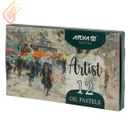 مداد شمعی 12 رنگ آریا مدل Arya Artist 2601