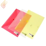 پوشه دکمه دار شفاف پاپکو Papco A4-116B A4