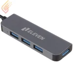هاب یو اس بی 4 پورت و رابط تایپ سی الون مدل ELEVEN H801
