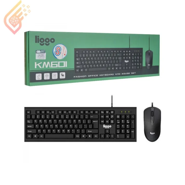 کیبورد و موس سیم دار لیگو مدل LIGGO KM601