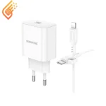 شارژر دیواری 20 وات بروفون مدل BOROFONE BA81A PD با کابل