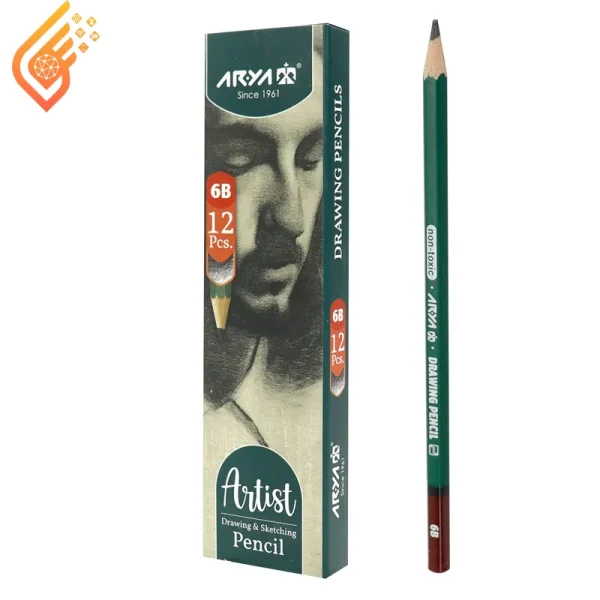 مداد طراحی آریا مدل Arya Artist 3505 6B