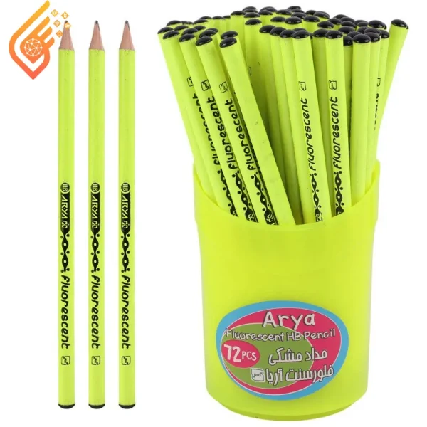 مداد مشکی آریا مدل Arya Fluorescent