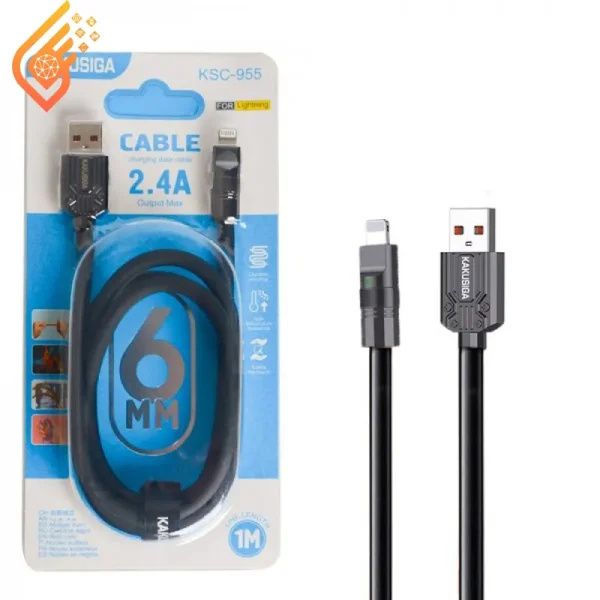 کابل شارژ آیفون لایتنینگ کاکوسیگا مدل KAKUSIGA KSC-955