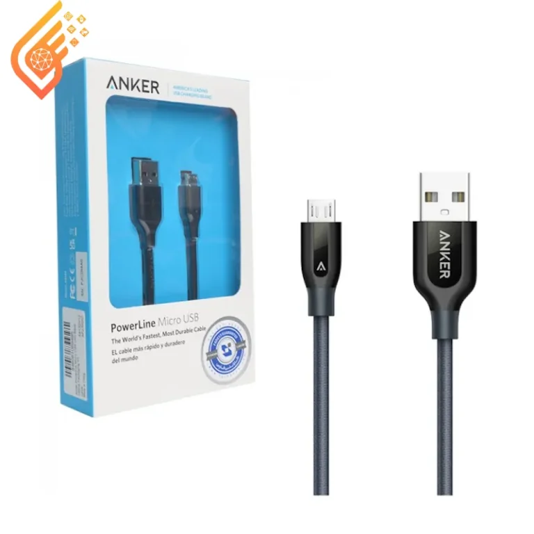 کابل اندروید میکرو USB انکر طول 1.8 متر مدل Anker A8132H12