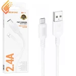 کابل اندروید میکرو USB بروفون طول 1 متر مدل BOROFONE BX111