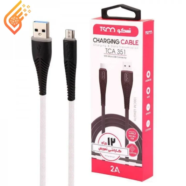 کابل اندروید میکرو USB تسکو طول 1 متر مدل TSCO TCA351