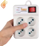 محافظ برق صوتی تصویری 4 خانه رایان با کابل 1.5 متری