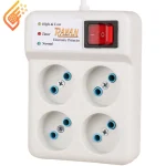 محافظ برق صوتی تصویری 4 خانه رایان با کابل 1.5 متری