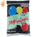 بادکنک پاستیلی 12 اینچ Kaiyue بسته 10 عددی