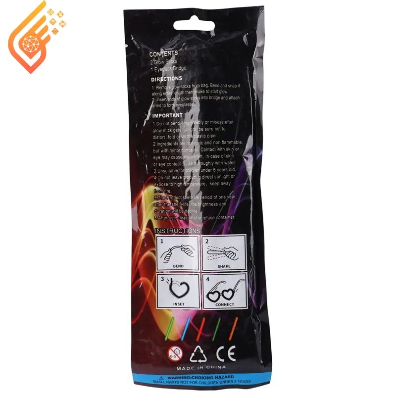 عینک شب تاب Nice Glow طرح قلب عینک شب تاب Nice Glow طرح قلب