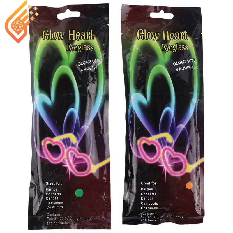 عینک شب تاب Nice Glow طرح قلب عینک شب تاب Nice Glow طرح قلب