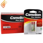 باتری دوتایی نیم قلمی کملیون Plus Alkaline LR03 AM4