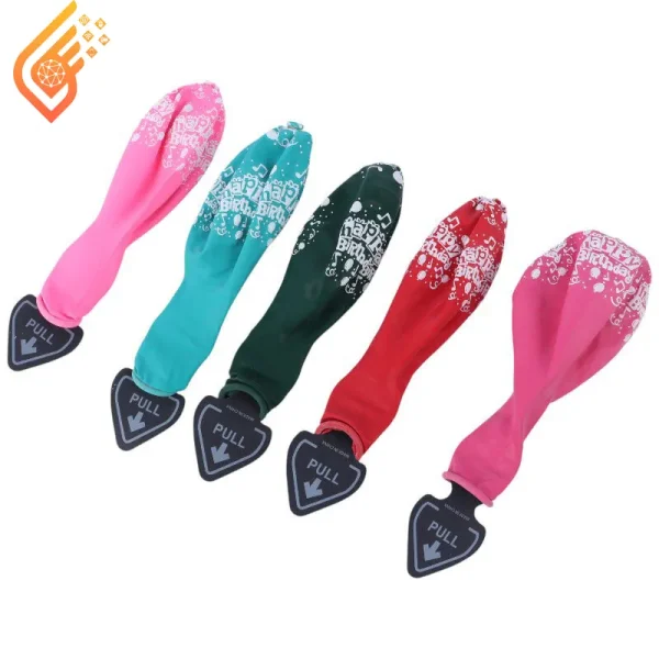 بادکنک چراغ دار 12 اینچ رنگی بسته 5 عددی