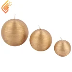 شمع توپی شیار دار بسته 3 عددی