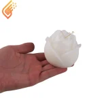 شمع گل رز سفید بزرگ ارکید
