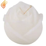 شمع گل رز سفید بزرگ ارکید