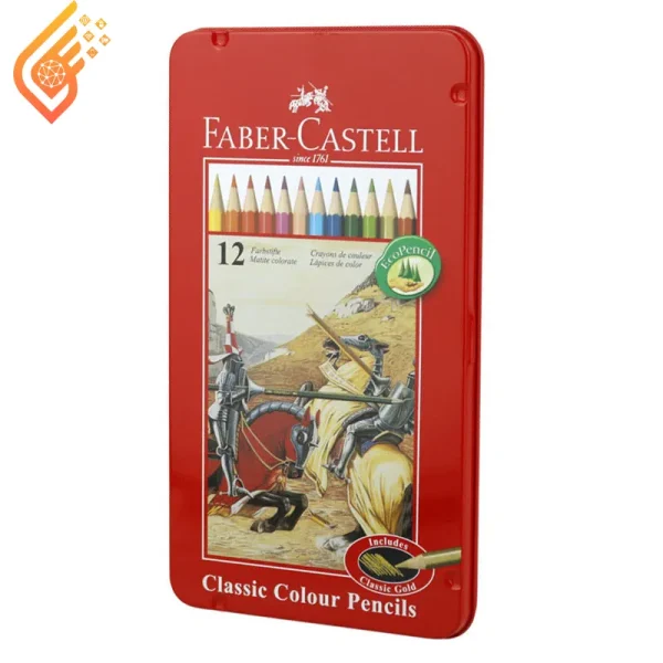 مداد رنگی 12 رنگ فابر کاستل مدل کلاسیک 115844