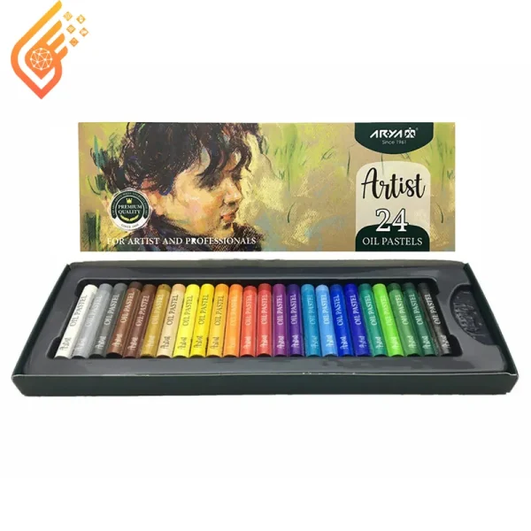 مداد شمعی 24 رنگ آریا مدل Arya Artist 2602
