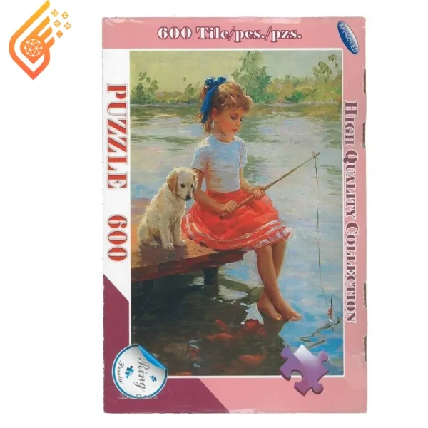 پازل 600 تکه Ring دختر و سگ