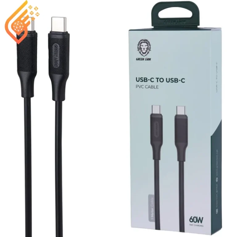 کابل دو سر تایپ سی فست شارژ 60 وات گرین لاین GNPVC60CTCBK