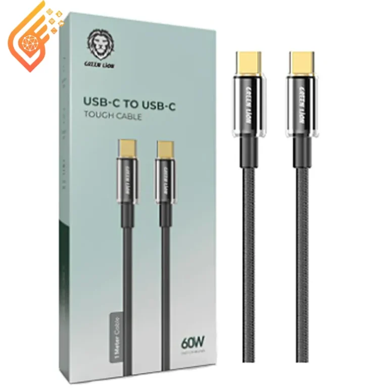 کابل دو سر تایپ سی فست شارژ 60 وات گرین لاین GNTPTGH60CTCBK