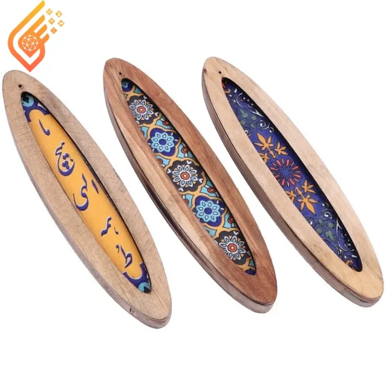 جا عودی چوبی طرح کاشی
