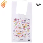 نایلون دسته دار کوالا طرح فانتزی سایز 3645 سانتی متر بسته 100 عددی
