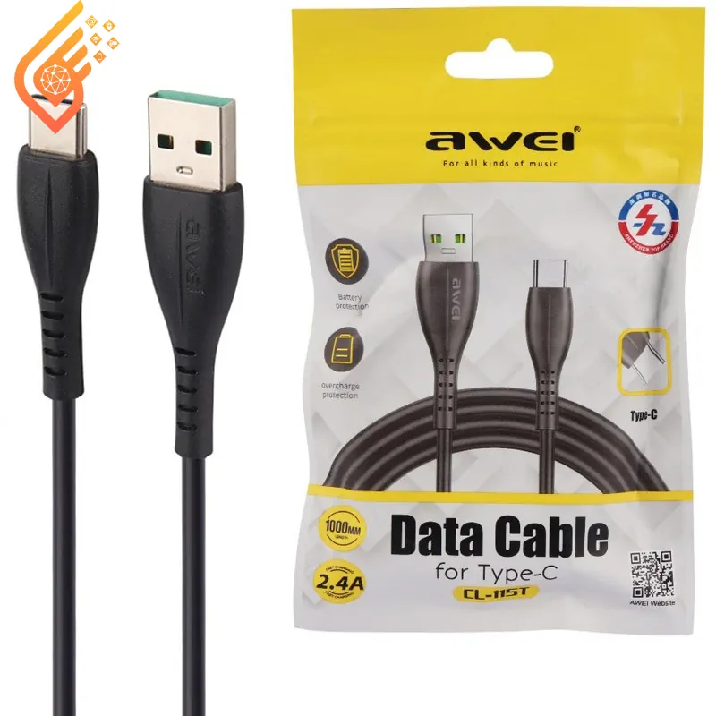 کابل تایپ سی اوی مدل Awei CL-115T