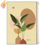 دفتر سیمی 40 برگ طرح کلاسیک نهال آلما کد 7412