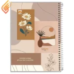 دفتر سیمی 40 برگ طرح کلاسیک نهال آلما کد 7412