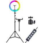 رینگ لایت و سه پایه عکاسی پی نت مدل P-net LJJ33-RGB