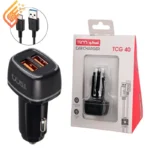 شارژر فندکی 18 وات تسکو مدل TSCO TCG40 + کابل تایپ سی