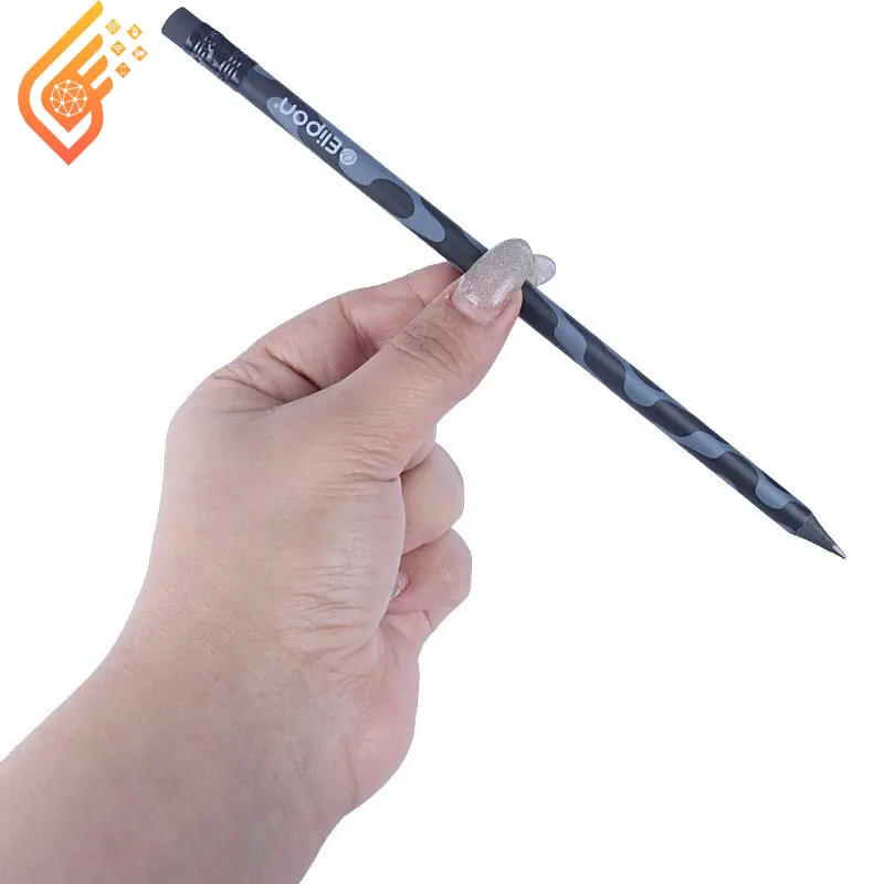 مداد مشکی پاک کن دار الیپون مدل Elipon Black Wood