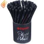 مداد مشکی پاک کن دار الیپون مدل Elipon Black Wood