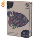 پازل چوبی 112 تکه هزارتو طرح ماهی کد 010994