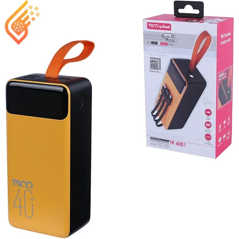 پاور بانک فست شارژ تسکو TP 4001 22.5W ظرفیت 40000 میلی آمپر