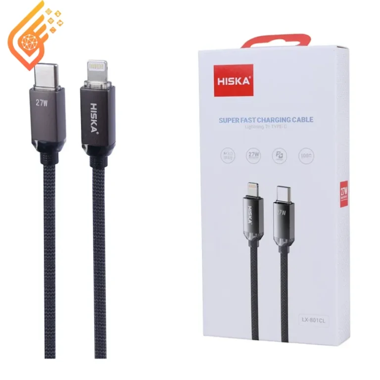 کابل شارژ تایپ سی به لایتنینگ هیسکا مدل Hiska LX-801CL