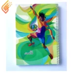 دفتر سیمی 100 برگ طرح دار (بسته 5 عددی)