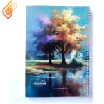دفتر سیمی 100 برگ طرح دار (بسته 5 عددی)