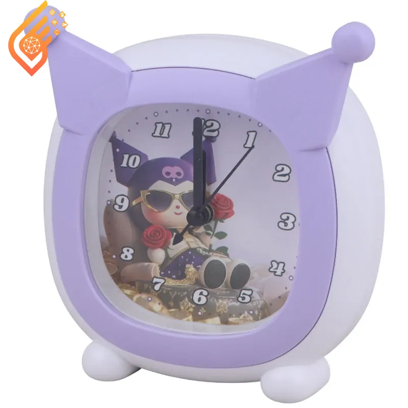 ساعت رومیزی زنگ دار طرح کرومی کد 42455