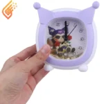 ساعت رومیزی زنگ دار طرح کرومی کد 42455